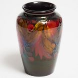 Moorcroft Flambé Grape and Leaf Vase, c.1945-49, height 6 in — 15.2 cm