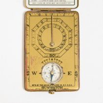 Ansonia Clock Company Pocket 'Sunwatch', c.1920, 3 x 2 x 0.4 in — 7.6 x 5.1 x 1 cm