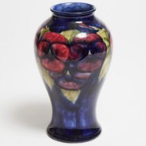 Moorcroft Pansy Vase, c.1925-30, height 9.4 in — 24 cm