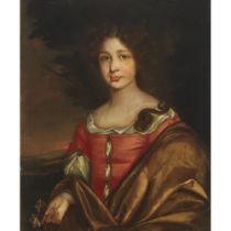 After Sir Peter Lely (1618-1680), PORTRAIT OF LADY ANN HOWARD (IN A RED DRESS, WITH A BROWN WRAP, HO