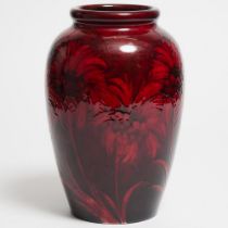 Moorcroft Cornflower Flambé Large Vase, c.1928-30, height 12.7 in — 32.3 cm