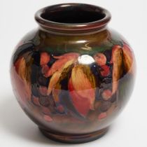 Moorcroft Flambé Grape and Leaf Vase, c.1945-49, height 8.1 in — 20.5 cm