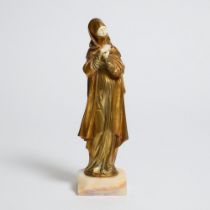French Chryselephantine Reduction of The Nuremberg Madonna, c.1900, height 12.7 in — 32.3 cm