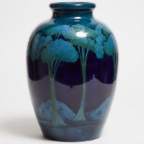 Moorcroft Moonlit Blue Large Vase, c.1925, height 16.1 in — 41 cm