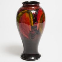 Moorcroft Flambé Grape and Leaf Large Vase, c.1945-49, height 12.2 in — 31 cm