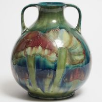 Macintyre Moorcroft Large Two-Handled Claremont Vase, for Shreve & Co., c.1905-10, height 11.8 in —