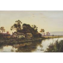 Daniel Sherrin (1868-1940), UNTITLED (RIVERSCAPE), signed, 24 x 36 in — 61 x 91.4 cm