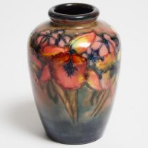 Moorcroft Flambé Orchids Vase, 1930s, height 6 in — 15.2 cm