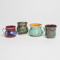 Kayo O'Young (Canadian, b.1950), Three Mugs, 1993-2009, largest height 3.2 in — 8.2 cm (4 Pieces)
