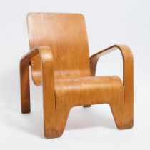 Han Pieck (Dutch, 1923-2010) for LAWO, Bent Birch Laminated Wood Lounge Chair, Netherlands, 1946, 30