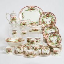 Tiffany & Co. 'Tiffany Holiday' Pattern Service, c.2000, platter length 16.5 in — 41.8 cm (61 Pieces