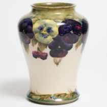 Moorcroft Pansy Vase, c.1916-18, height 10.3 in — 26.2 cm