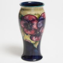 Moorcroft Pansy Vase, c.1916-18, height 8.1 in — 20.5 cm