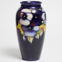 Moorcroft Large Pansy Vase, c.1925-30, height 14.8 in — 37.6 cm