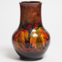 Moorcroft Flambé Grape and Leaf Vase, c.1938-45, height 12.2 in — 31 cm