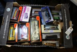 38x diecast vehicles by EFE, Matchbox Dinky, Corgi, etc. Including 14x EFE buses and coaches;