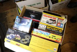 60+ diecast etc vehicles by various makes. Including; Scalextric set 'The Italian Job' with 2x