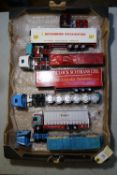 6 Corgi Trucks. Ex-Display Models. Scania 164 Tractor Unit with Box semi-trailer. In H.Dews