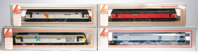 4x Lima OO gauge Diesel Locomotives. Class 59 Co-Co 'Yeoman Enterprise', RN 59002. In silver and