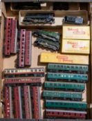 A quantity of Tri-ang TT gauge model railway. Including 5x locomotives; BR Castle Class, Windsor