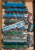 14x OO gauge BR diesel and electric locomotives by Tri-ang. Including; 5x Class 31 Co-Co locos,
