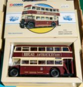 20x Corgi Classics buses and coaches. Including; AEC Regal Carney. Guy Arab, Paisley & District. Guy