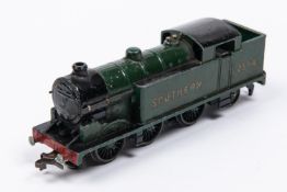 A Hornby Dublo Southern Railway Class N2 0-6-2T locomotive, 2594, in Malachite green livery (