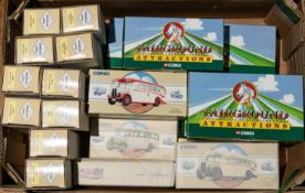 A quantity of Corgi. Including 4x Fairground Attractions: Scammell Highwayman Ballast & Caravan,