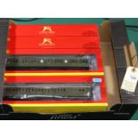 6 Hornby Railways OO Southern Railways bogie passenger coaches. 3x ex LSWR non corridor coaches