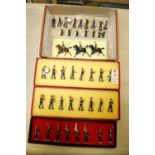 7x sets/part sets of lead soldiers by Britains, Hiriart and Lead miniatures. Including; 3x mounted