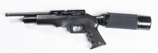 A Swedish .22" Fxverminator pre charged pneumatic air pistol carbine, number FX21308, with matt