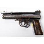 A pre war .177” Webley Mark I air pistol from the first year of production (1924), number 47428,