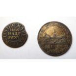 Birmingham Trade Token, in silver, for 1 Shilling 1812, Payable at the Workhouse, VF. Five AE