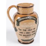 A good Doulton Lambeth General Gordon Hero of Heroes, Governor General commemorative jug, 7½", "