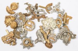 20 different Infantry cap badges, including Suffolk, Middlesex, KOYLI, Wiltshire, early King's