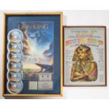 2x framed Musical Theatre posters and Platinium Sales award. A Lion King Multi-Patinium sales