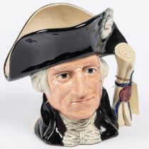 A George Washington character jug by Doulton, height 7¾", marked Royal Doulton Tableware Ltd