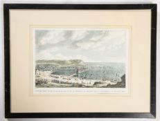 A set of 3 coloured prints: The Battle of Trafalgar 1805, The Battle of the Nile 1798 and The Battle