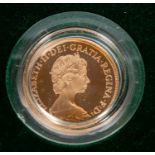 Elizabeth II AV proof sovereign 1980, Uncirculated in Royal Mint case of issue (tiny nick to