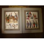 "L'Armée Francaise" by Lucien Rousselot, being a large heavy folio containing 30 double plates of