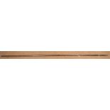 An 1848 pattern wooden cavalry lance, 109" (9'1") overall, with long flattened diamond section head,