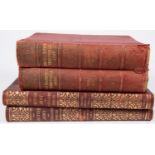 "The British Army and Auxiliary Forces" by Col C Cooper King, 2 volumes 1893, leather bound with