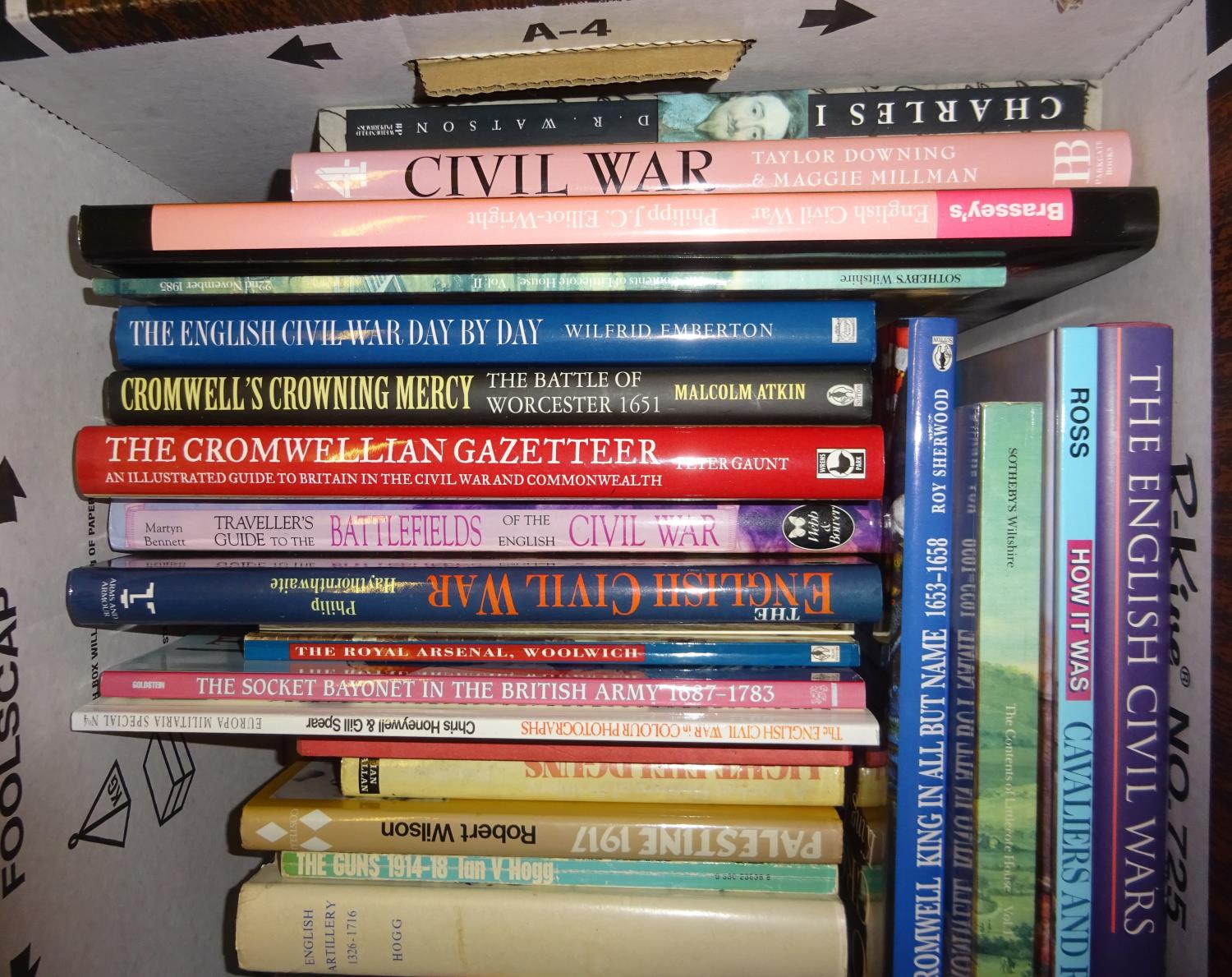 Approximately 65 books relating to the English Civil War, WWI, the history of artillery, etc, - Image 2 of 3