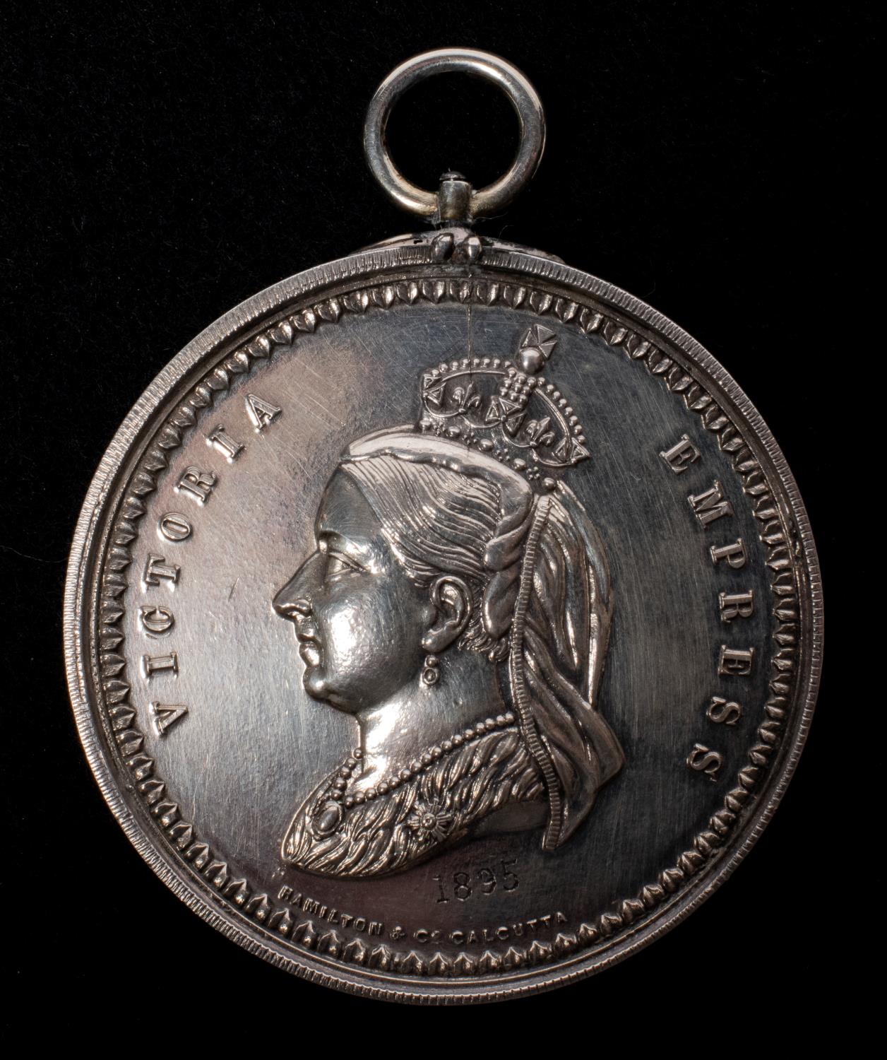 A Royal Horse Artillery large silver shooting medal, obverse head of Victoria left with legend " - Image 3 of 3