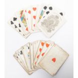 A set of Victorian playing cards, with the backs bearing Third Dragoon Guards crest, GC (1 card