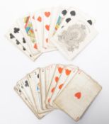A set of Victorian playing cards, with the backs bearing Third Dragoon Guards crest, GC (1 card