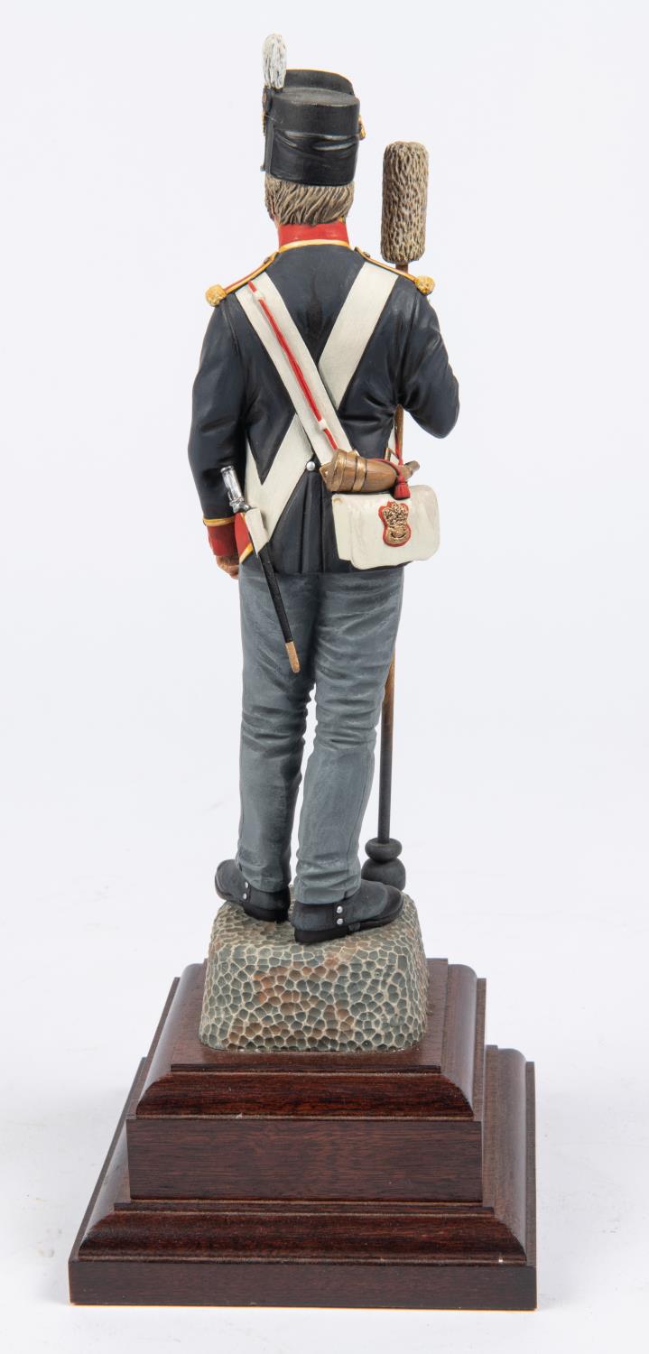 A good Charles Stadden figurine of a Waterloo Period Gunner, with polished wood base, height 12"; - Image 2 of 4