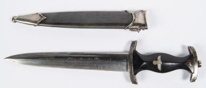 A good copy of a Third Reich 1933 pattern SS dagger, with maker's mark of Jacobs & Co, Solingen-