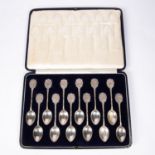 National and Provincial Bank Rifle Club prize teaspoons in HM silver (Sheffield 1922 to 1924)