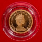Elizabeth II AV proof half sovereign 1980, Brilliant Uncirculated, in Royal Mint case of issue. £